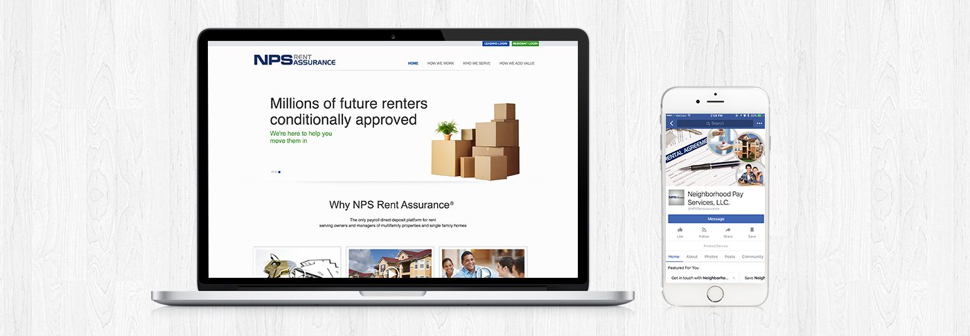 NPS Rent Assurance | SaaS marketing strategy | Website design