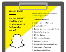 Checklist: Using Snapchat for Business