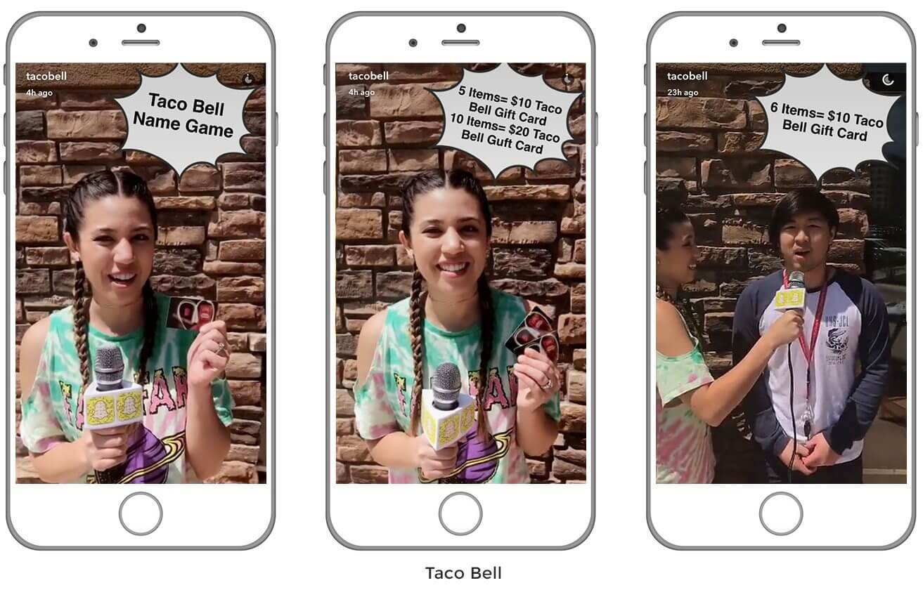 Using Snapchat for promotions - Taco Bell | The Ultimate Guide to Using Snapchat for Business in 2017